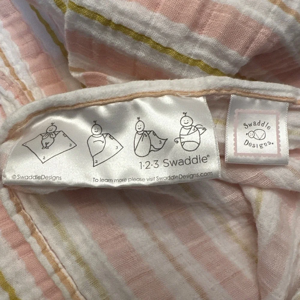 Set Of 4 Swaddle Designs Swaddler‎ Blankets 100% Cotton